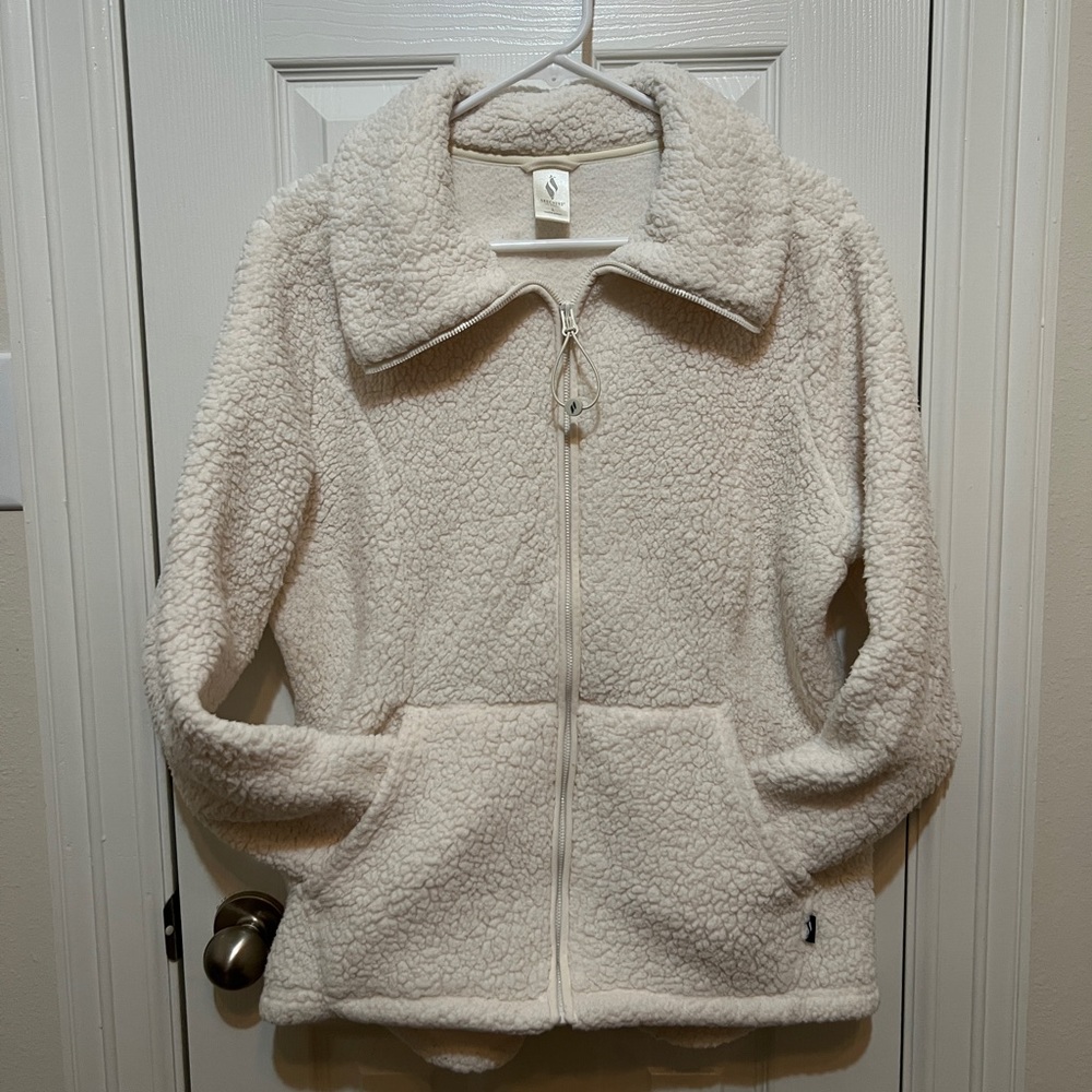 sketchers cream Sherpa Jacket